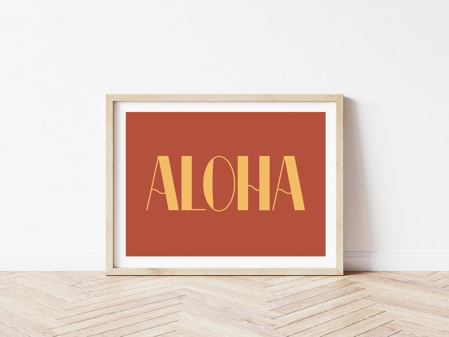 Aloha | Typography Print | Gallery Wall | Wall Art Print | Bathroom Wall Art | Wall Decor | Living Room Wall Art