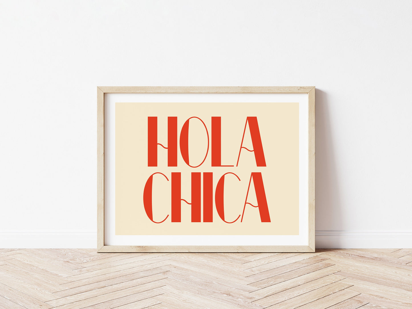 Hola Chica | Typography Print | Gallery Wall | Wall Art Print | Bathroom Wall Art | Wall Decor | Living Room Wall Art