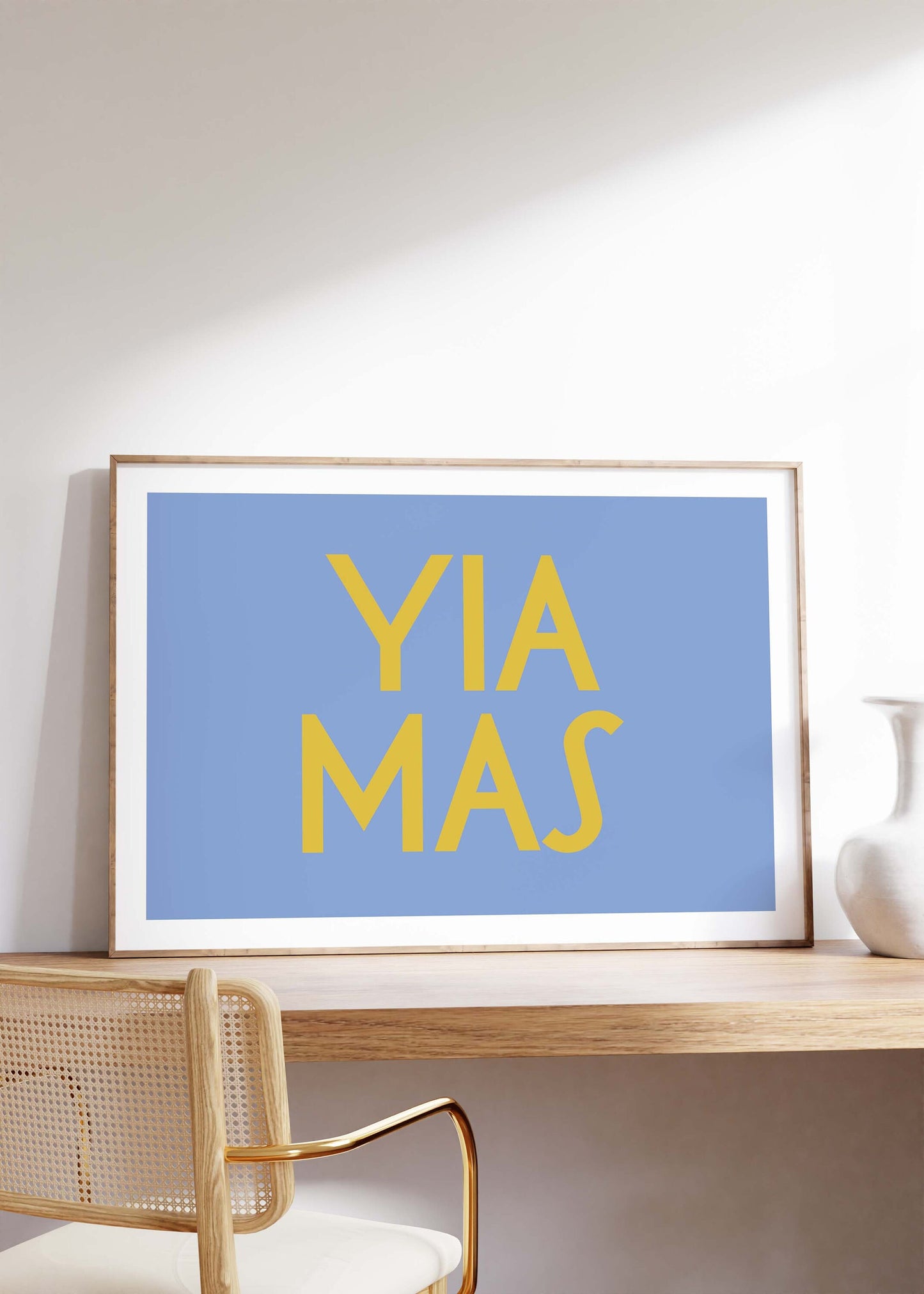 Yia Mas | Typography Print | Gallery Wall | Wall Art Print | Bathroom Wall Art | Wall Decor | Living Room Wall Art