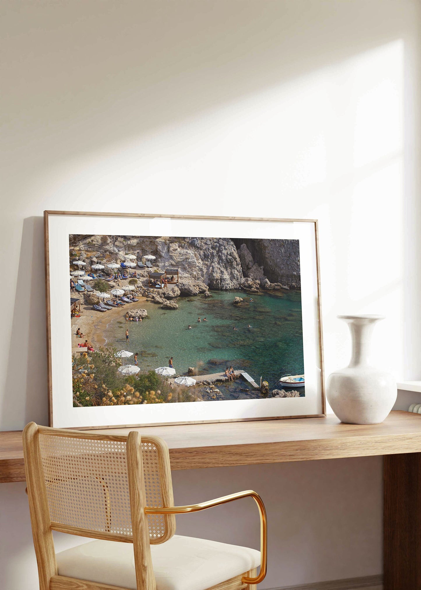 The Bay Photography Print | Greece Wall Art | Travel Print | Wall Art Decor | Beach Photograph