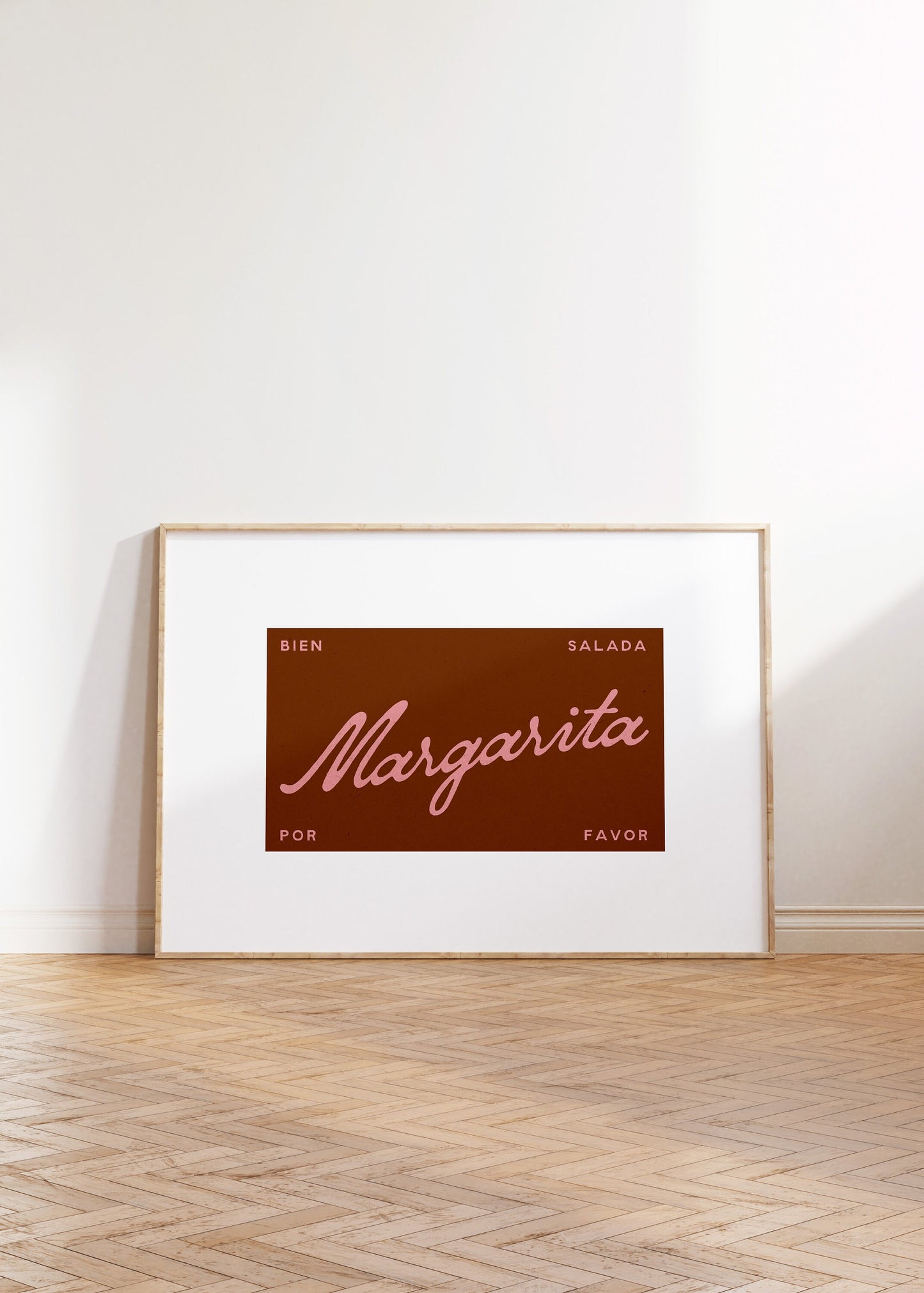 Margarita Poster (Red) | Cocktail Print | Home Bar Wall Art | Retro Alcohol Gift | Cocktail Art Poster